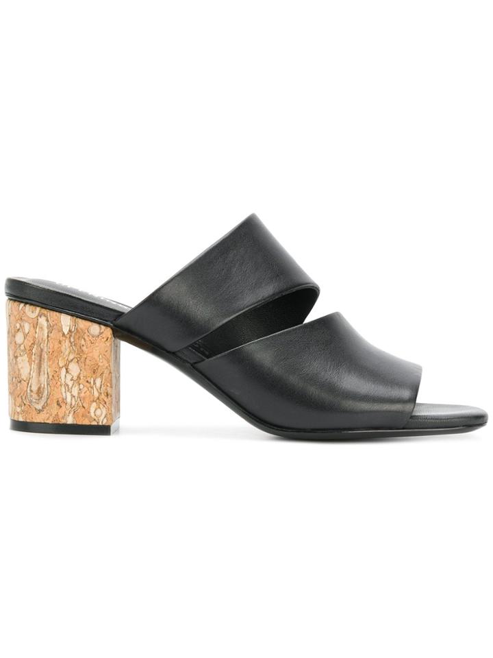 Opening Ceremony Asymmetric Strap Mules - Black