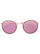 Ray-ban Round Foldable Sunglasses - Pink & Purple