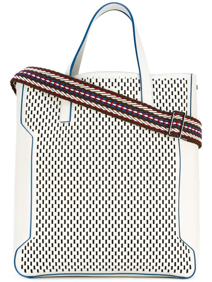 Furla - Marina Tote - Men - Calf Leather - One Size, White, Calf Leather