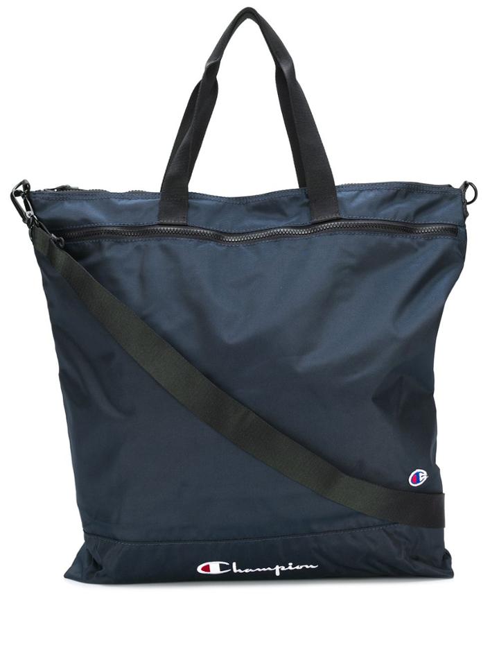 Champion Zipped Logo Tote - Blue