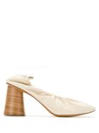Studio Chofakian Elasticated Opening Pumps - White