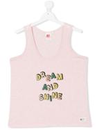 American Outfitters Kids Slogan Print Vest Top - Pink