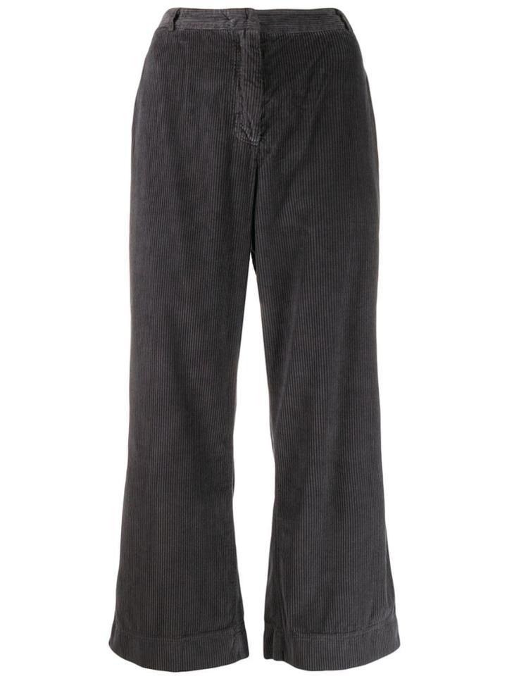 Kristensen Du Nord High Waisted Corduroy Trousers - Grey