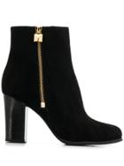 Michael Michael Kors High Heel Ankle Boots - Black