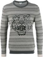 Kenzo Tiger Print Branded Sweatshirt, Men's, Size: Small, Grey, Cotton