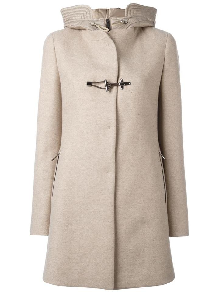 Fay Duffle Coat, Women's, Size: Large, Nude/neutrals, Wool/acrylic/polyamide/polyester