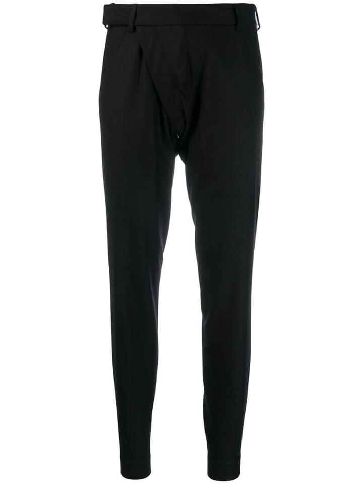 Aganovich Slim-fit Tailored Trousers - Black
