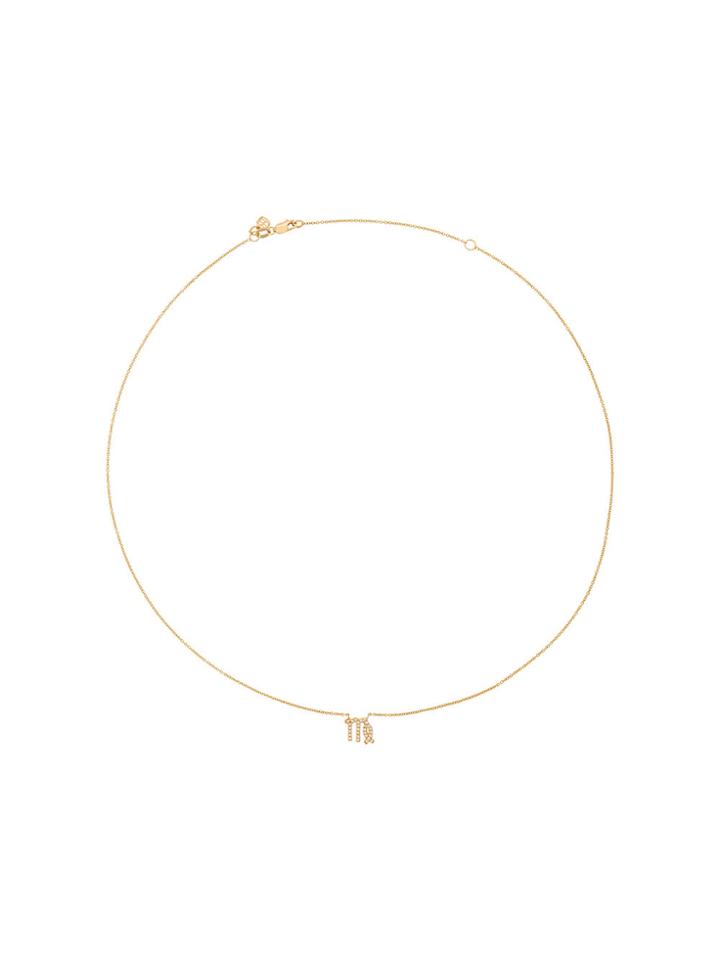 Sydney Evan Diamond Virgo Necklace - Metallic