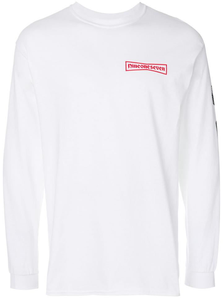 Call Me 917 Logo Print T-shirt - White