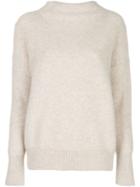 Vince Knit High Neck Jumper - Grey