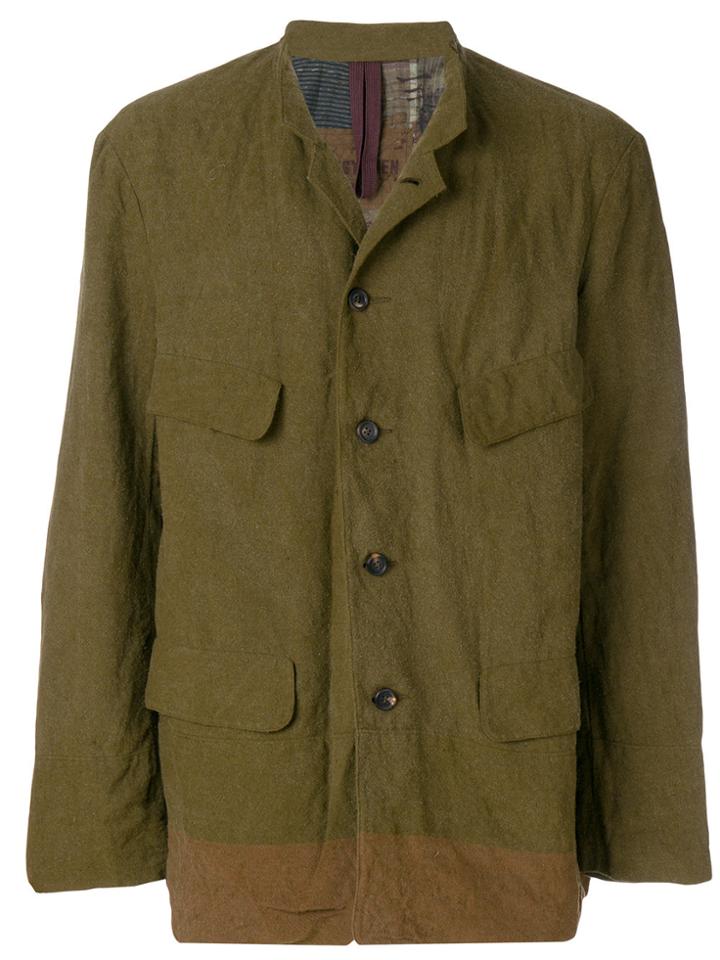 Ziggy Chen Relaxed Shirt Jacket - Green