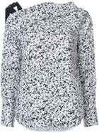 Proenza Schouler Popcorn Flower Off The Shoulder Top - White