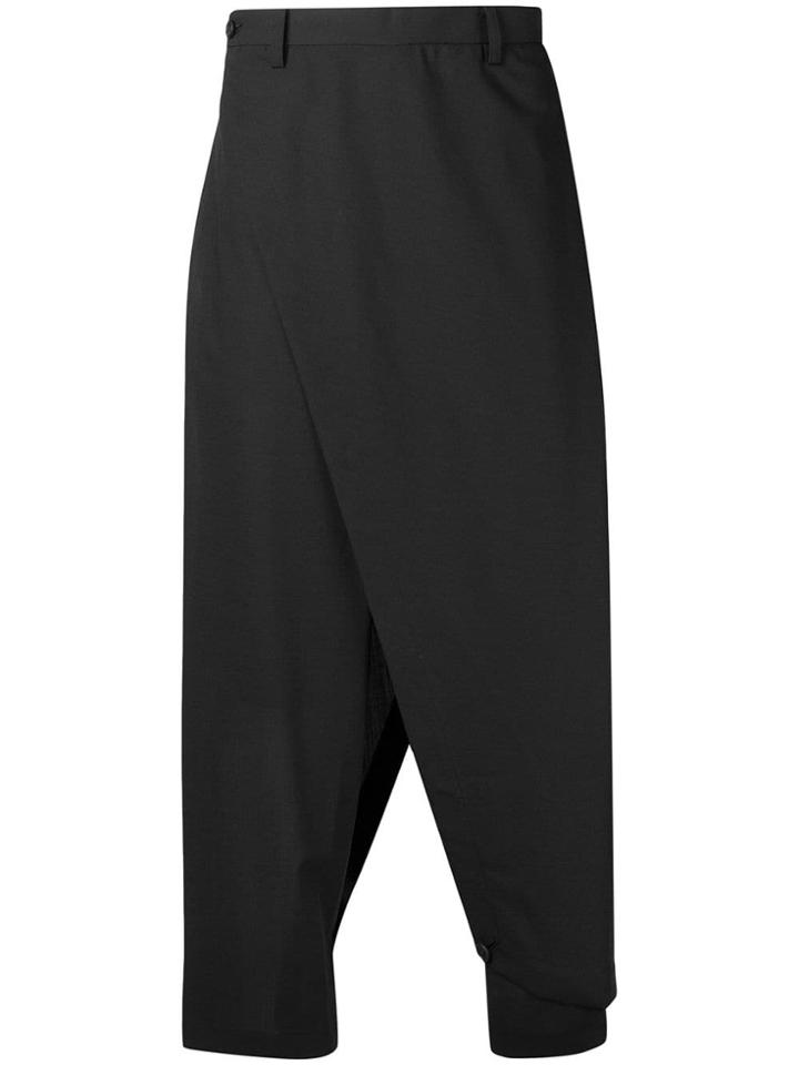 Issey Miyake Men Drop-crotch Trousers - Black