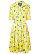 Samantha Sung Floral Printed Summer Dress - Yellow & Orange