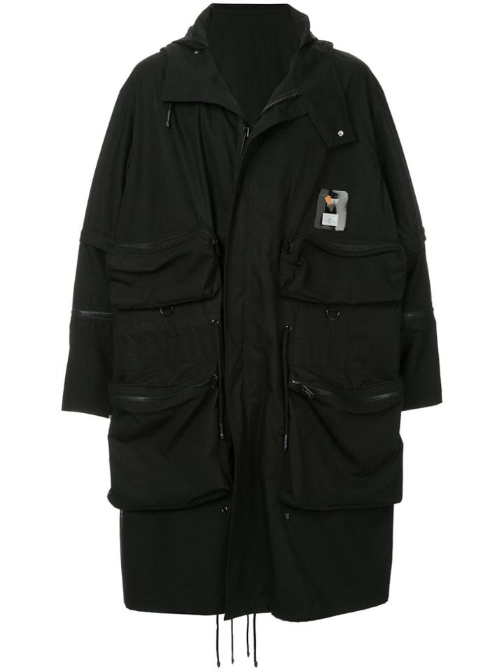 Undercover Black Graphic Raincoat