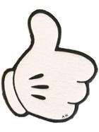 Anya Hindmarch Thumbs Up Sticker - White