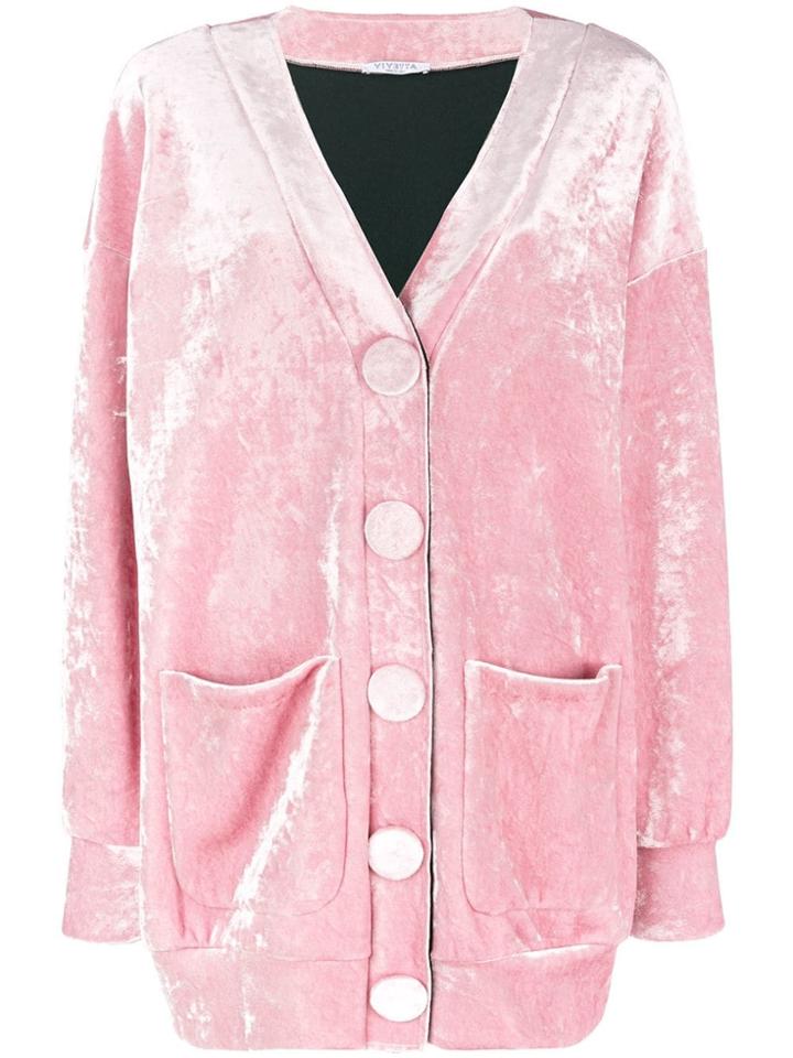 Vivetta Bosh Oversized Cardigan - Pink & Purple
