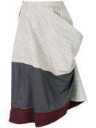 Comme Des Garçons Pre-owned 1998 Deconstructed Draped Skirt - Grey
