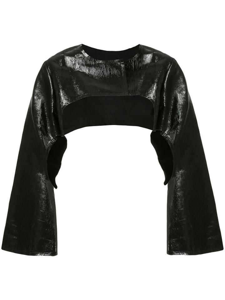 Comme Des Garçons Cut-out Capelet - Black