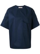 Marni - Oversized Boxy Shirt - Women - Cotton - 42, Blue, Cotton