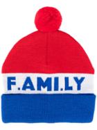 Ami Alexandre Mattiussi - 'f.ami. Ly' Knitted Beanie - Men - Virgin Wool - One Size, Blue, Virgin Wool