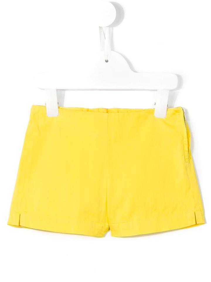 Il Gufo - Side Slit Shorts - Kids - Cotton/spandex/elastane - 3 Yrs, Yellow/orange