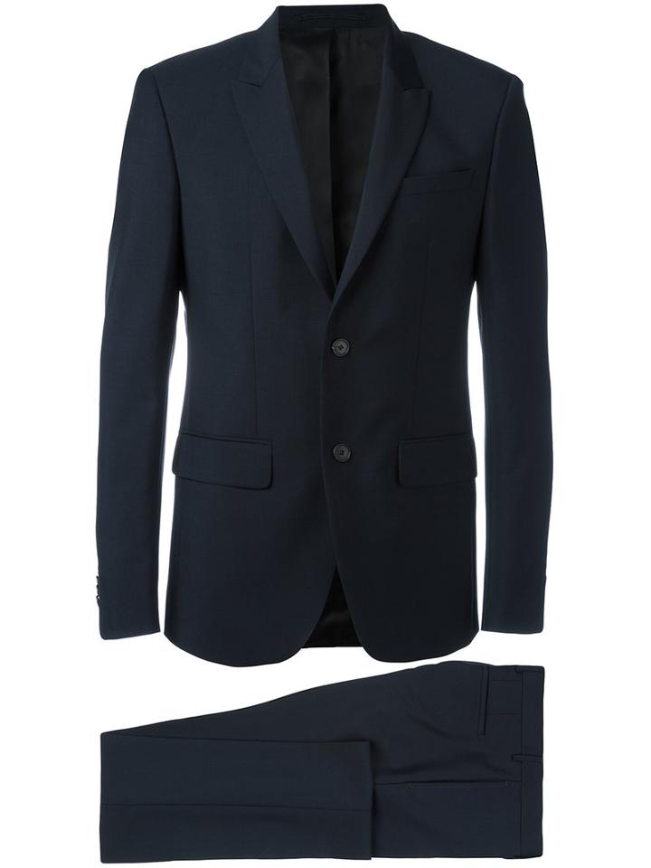 Givenchy Two Piece Suit, Men's, Size: 54, Blue, Wool/mohair/cupro/cotton