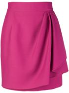 Valentino Layer Effect Mini Skirt - Pink & Purple