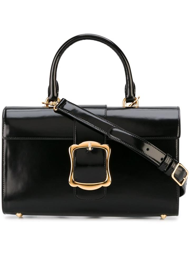 Simone Rocha Rectangular Buckle Cross-body Bag, Women's, Black