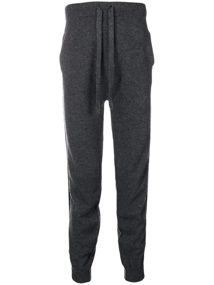 Andrea Ya'aqov Side Stripe Track Trousers - Grey