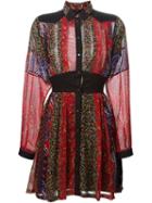 Diesel D-irist Dress, Women's, Size: S, Red, Polyester/cotton