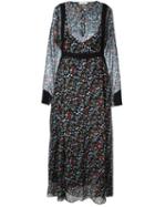 Dorothee Schumacher 'romantic Flora' Dress, Women's, Size: 3, Black, Silk/polyester