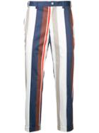 Guild Prime Striped Cropped Trousers - White