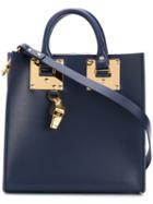 Sophie Hulme - Square Albion Tote - Women - Leather - One Size, Blue, Leather