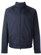 Z Zegna Zipped Jacket, Men's, Size: Xxl, Blue, Cotton/polyamide/polyester