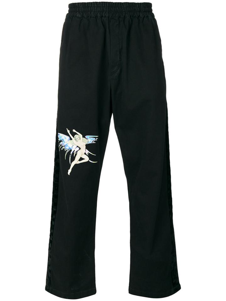 Off-white Fairy Print Track Pants - Black