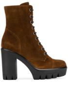 Giuseppe Zanotti Lace-up Suede Boots - Brown