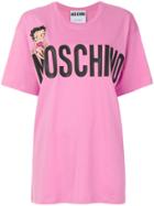 Moschino Oversized Betty Boop T-shirt - Pink & Purple