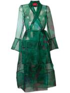 F.r.s For Restless Sleepers Floral Print Robe Coat - Green