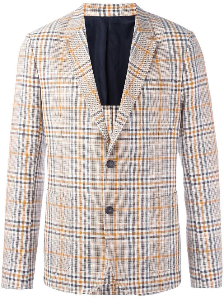 Ami Alexandre Mattiussi - Half Lined 2 Button Jacket - Men - Cotton/virgin Wool - 46, Brown, Cotton/virgin Wool