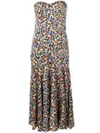 Veronica Beard Floral Print Midi Dress - White