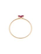 Ef Collection Ruby Trio Stack Ring - Metallic