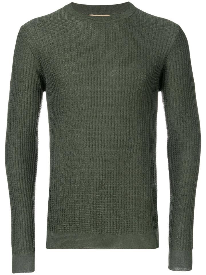 Nuur Checked Pattern Jumper - Green