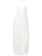 Jacquemus Halterneck Long Dress - White