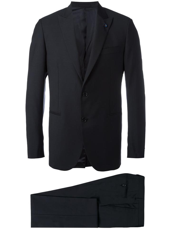 Lardini - Two-piece Slim Fit Suit - Men - Cotton/cupro/viscose/wool - 48, Blue, Cotton/cupro/viscose/wool