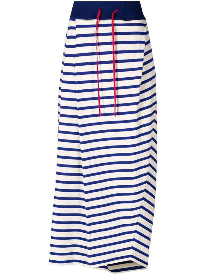 Marni Striped Flared Trousers - White
