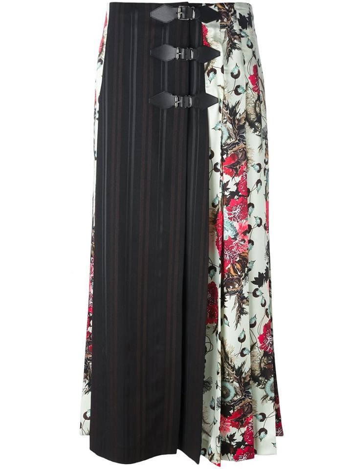 Antonio Marras Panelled Maxi Skirt, Women's, Size: 40, Green, Polyester