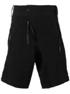 Cedric Jacquemyn Twisted Decoup Shorts, Men's, Size: 48, Black, Linen/flax