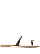 Giuseppe Zanotti Ring Alligator Sandals - Black