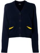 Ps By Paul Smith Flap Pocket Cardigan - Blue